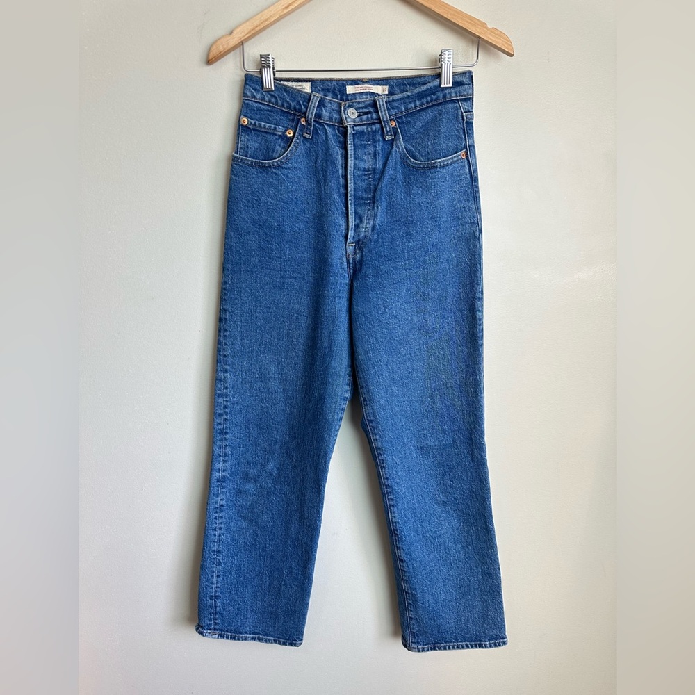 Levi's ribcage Blue Straight Leg Women's Jeans
